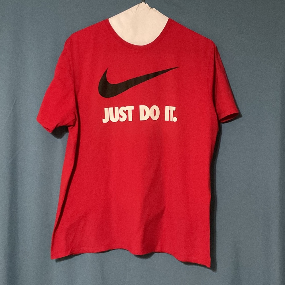 Nike Men's Red Just Do It Tee